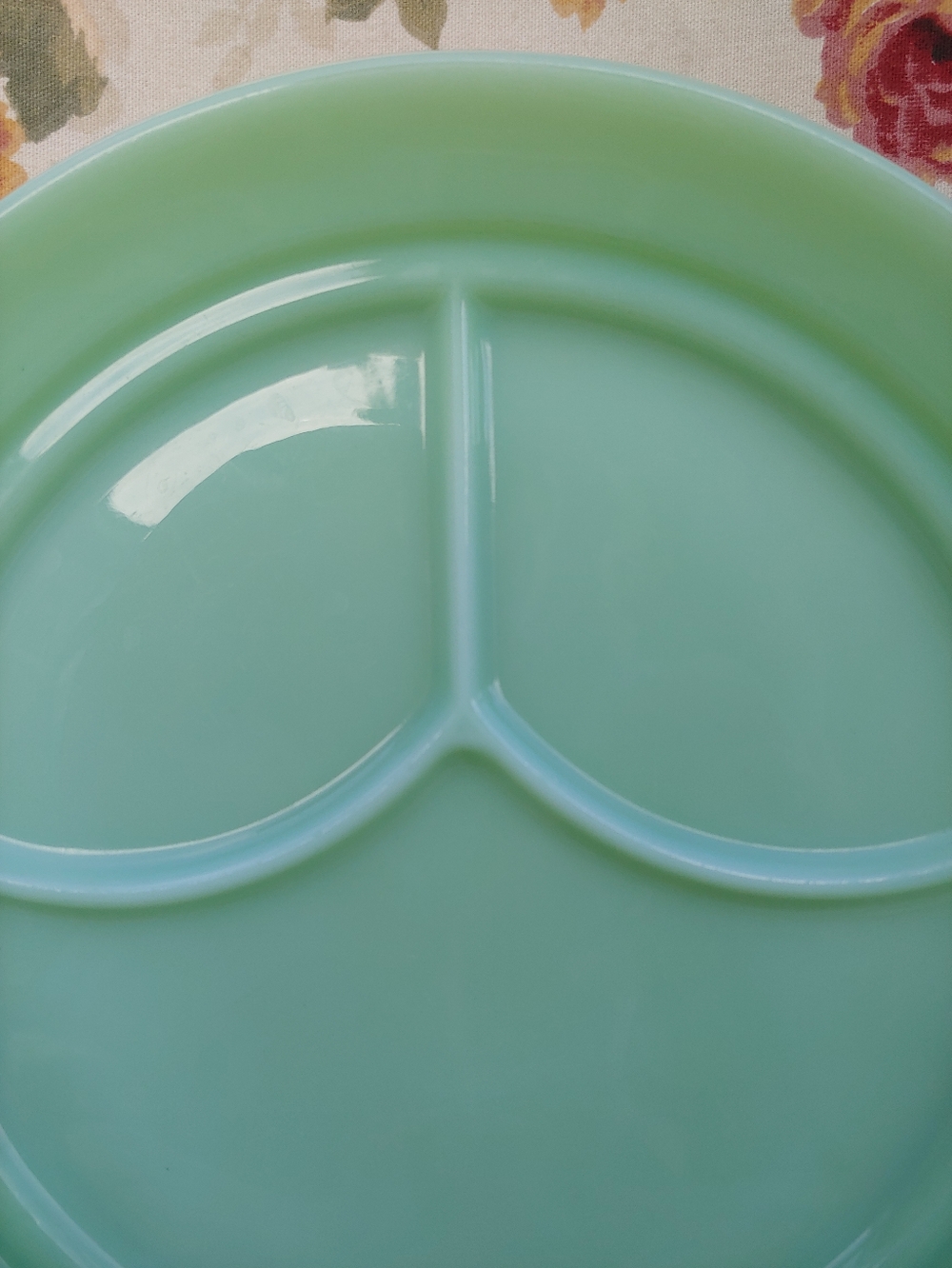 Vintage Fire King Jadeite Restaurant Ware 3 Compartment Grill Diner Plate - Picture 12 of 16
